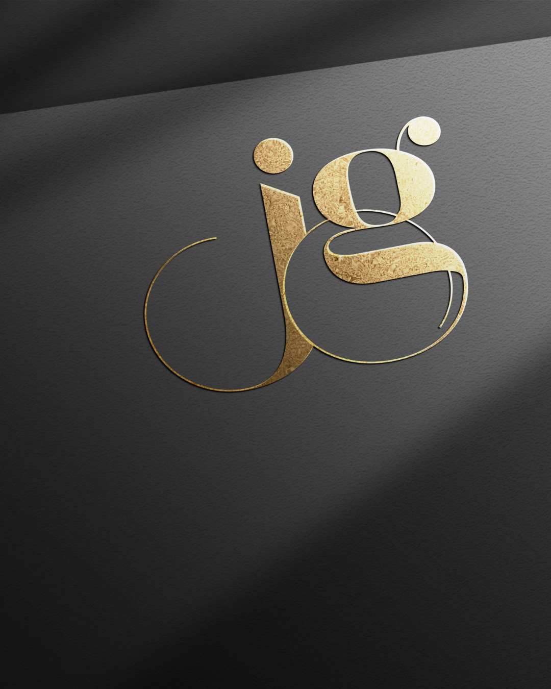 Logo iniciais JG - arquivo digital | Logotipo Premium
