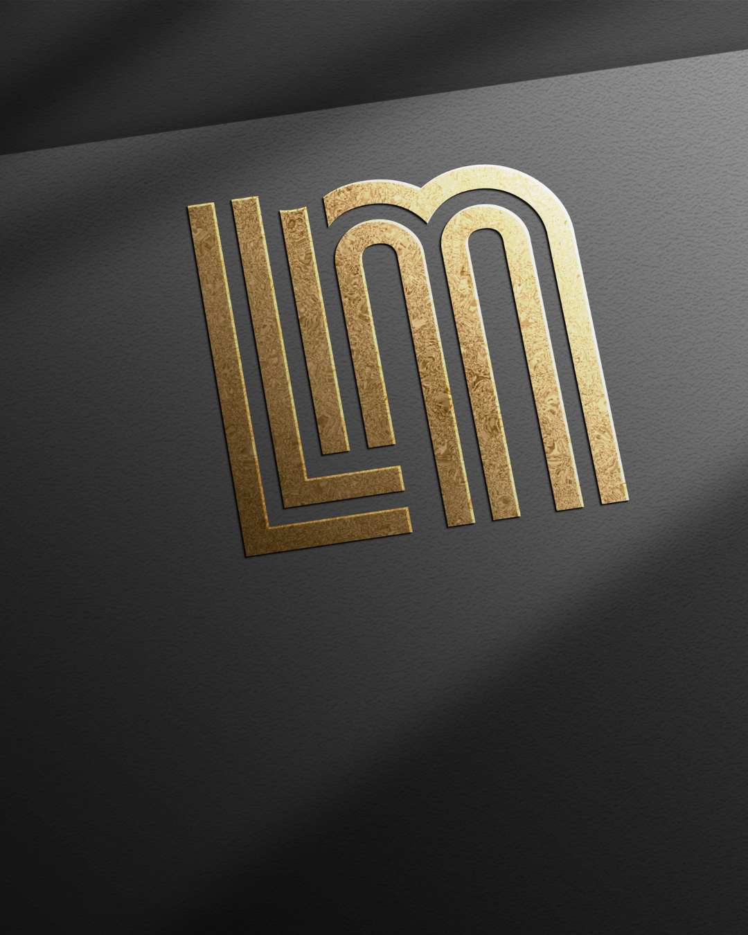 Logo iniciais LM - arquivo digital | Design Elegante