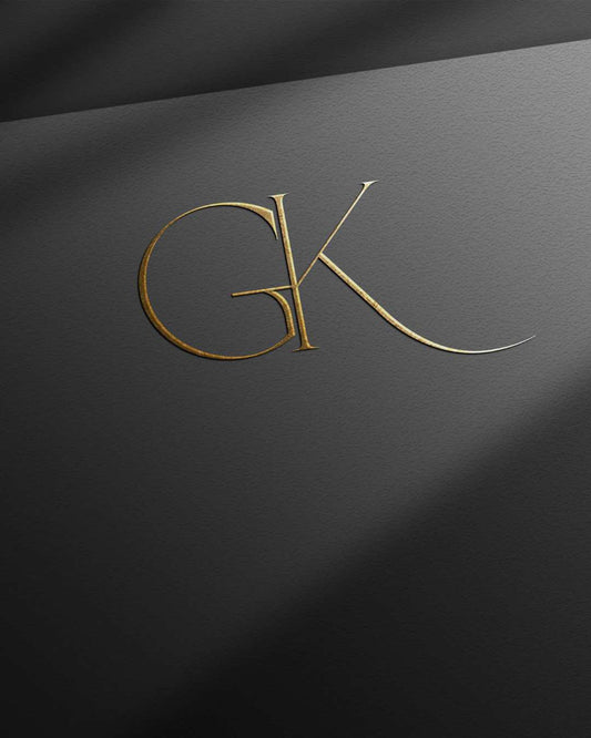 Logo iniciais GK - arquivo digital | Logotipo Premium