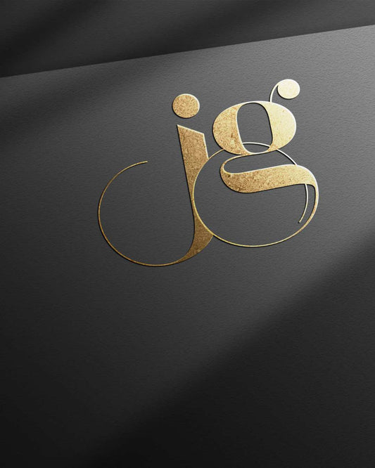Logo iniciais JG - arquivo digital | Logotipo Premium
