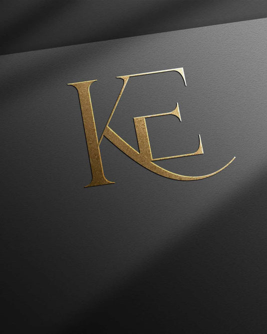 Logo iniciais KE - arquivo digital | Logotipo Premium