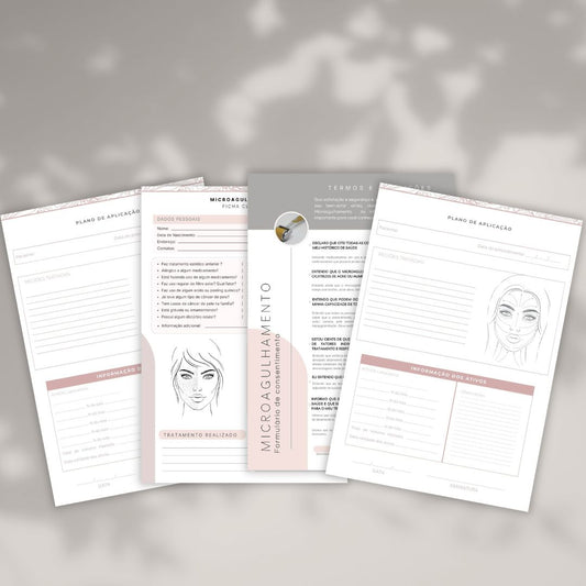 Ficha de Anamnese de Microagulhamento em PDF | Download Imediato