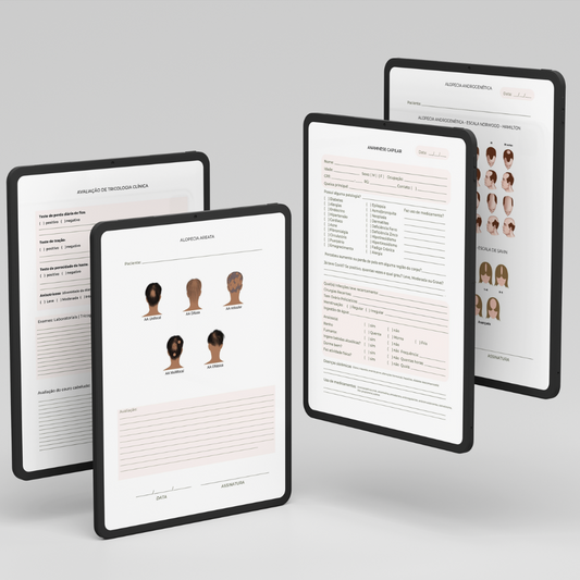 Ficha de Tricologia pronta para imprimir - Download Imediato
