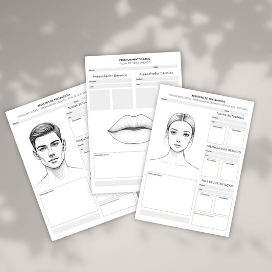 Ficha de anamnese de procedimentos injetáveis | Download Imediato