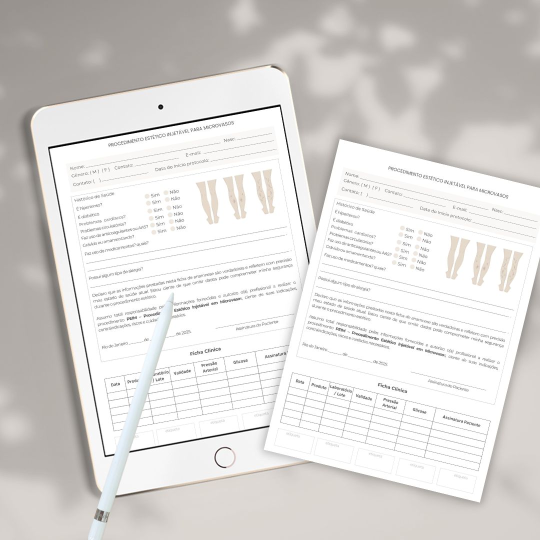 Ficha de Anamnese para PEIM - Download Imediato