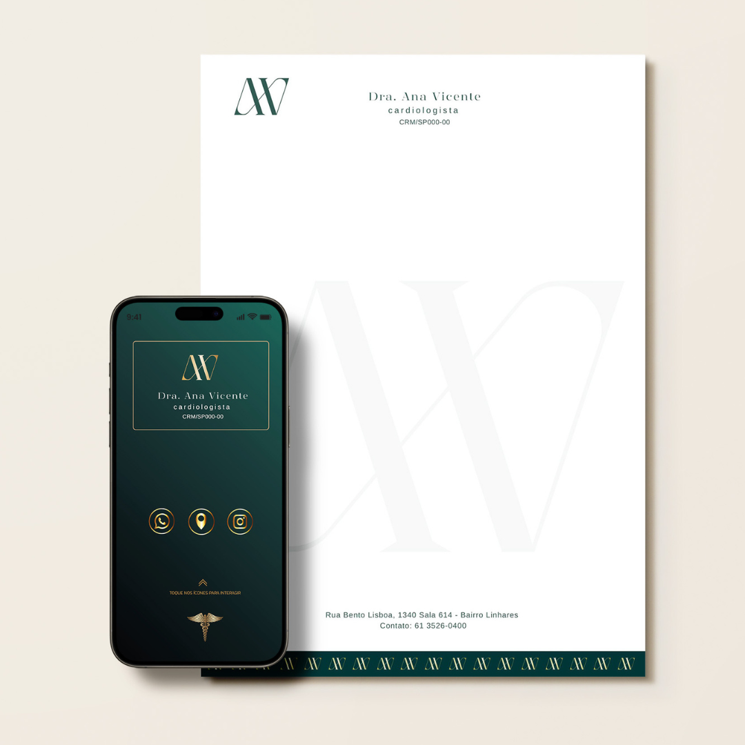 Pacote de Identidade Visual - Iniciais AV Digital