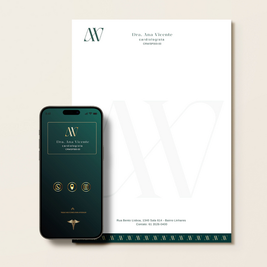 Pacote de Identidade Visual - Iniciais AV Digital