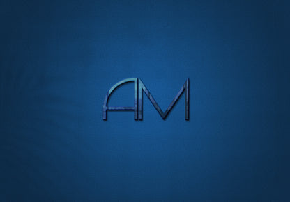 Kit de logotipo - Logotipo iniciais AM, Papel Timbrado e Cartão Digital