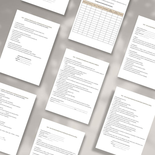 Kit de POPs ANVISA para Clínicas e Profissionais de Estética em PDF | Download Imediato